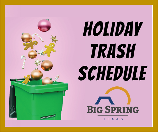 Holiday Trash Schedule 2025