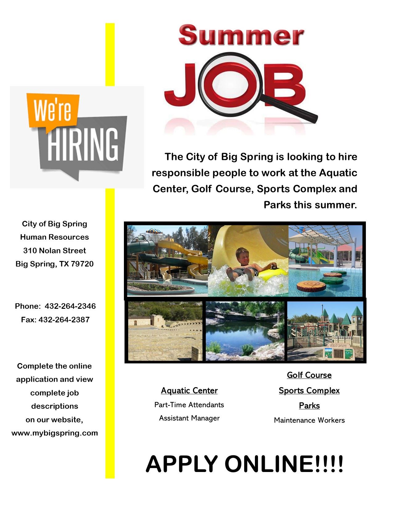 Seasonal Job Flyer 2022